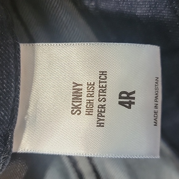 Express Size 4 High-Rise Skinny Hyper Stretch Denim Blue Jeans, Gently Used Cond - Picture 8 of 13